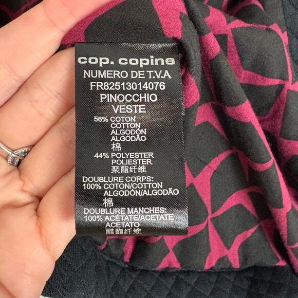 Cop.Copine Pinocchio Quilted Zip Relaxed Biker Soft Core Jacket Medium - Picture 5 of 7